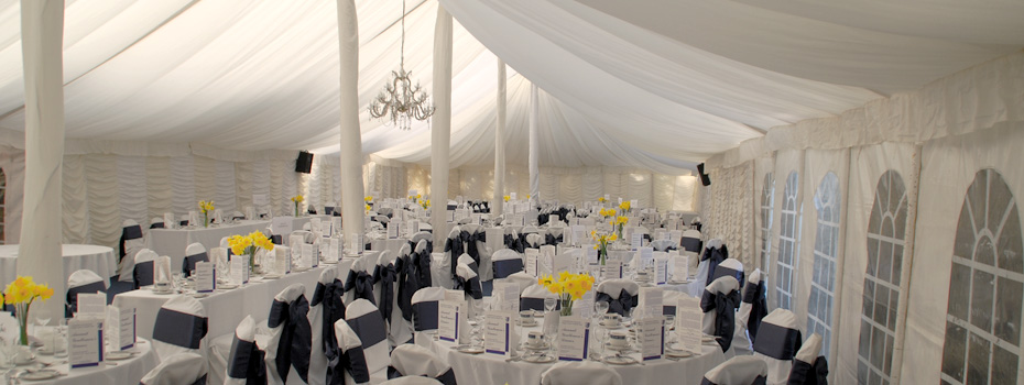 The Marquee is great for Wedding Receptions